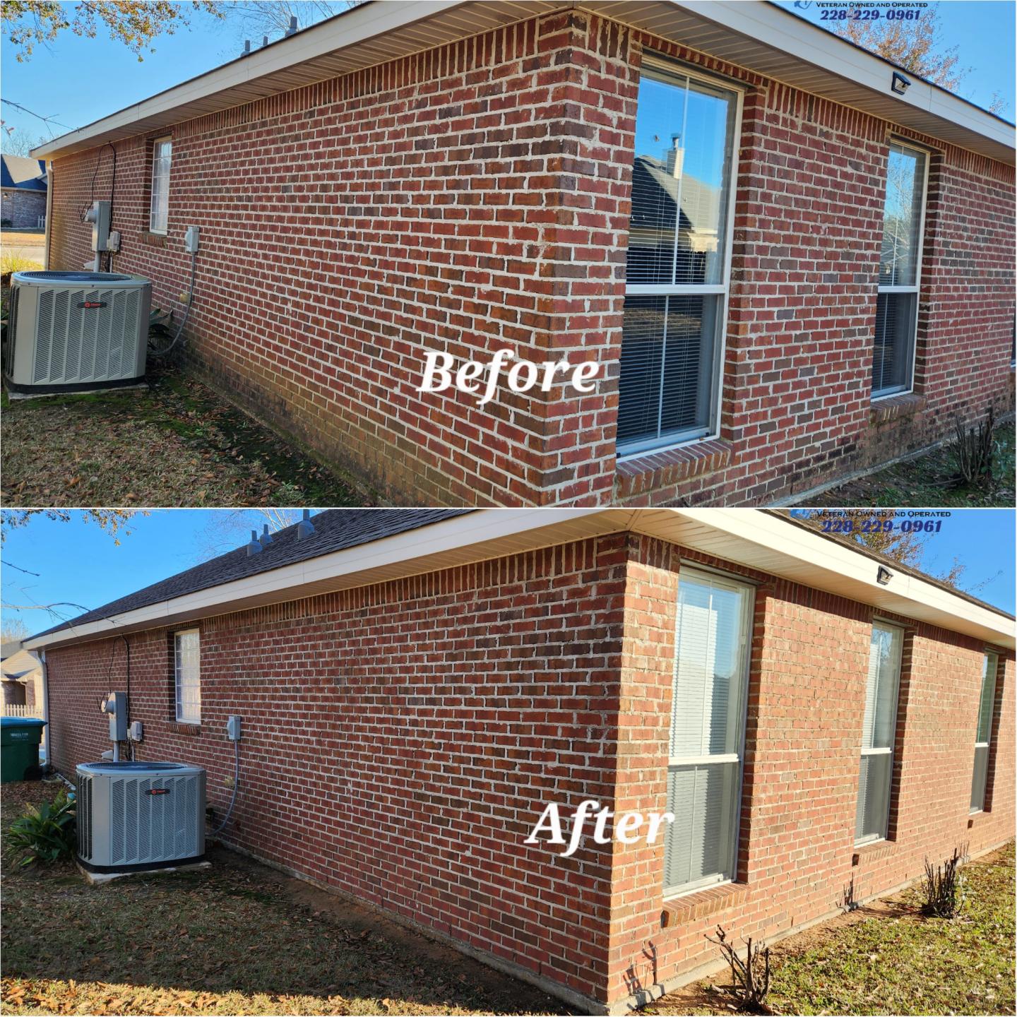 The same exterior after All Seasons Power Washing LLC service
